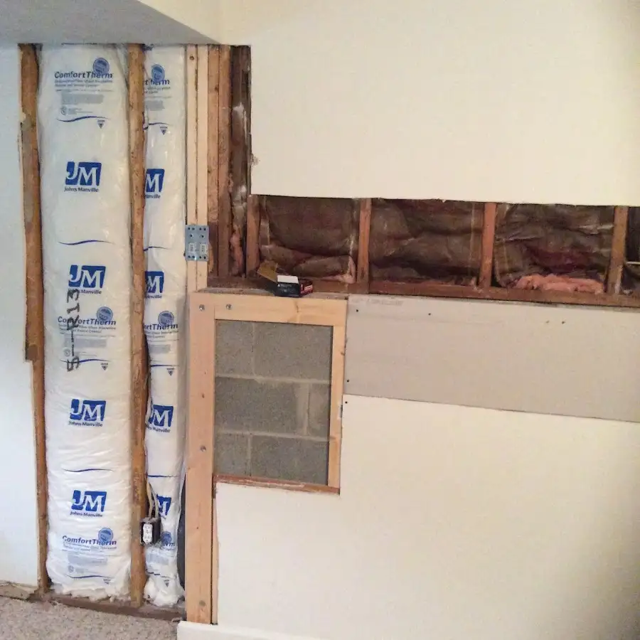 Wall insulation replacement during Contents Cleaning & Restoration in Butler
